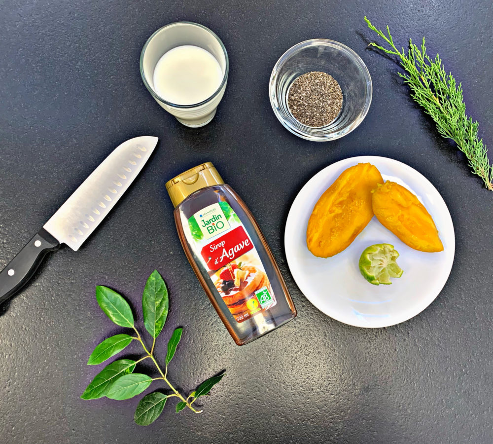 recettes de Melody - Porridge de chia à la mangue