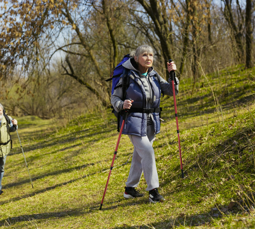 Travel and tourism. Family couple enjoying walk together