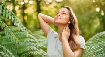 Femme détendue et relaxée